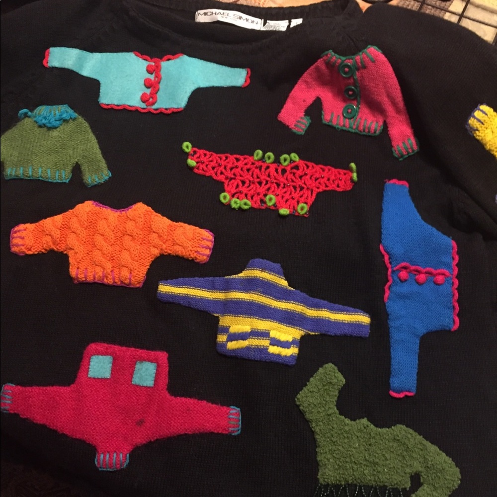 Ugly Christmas sweater. Size 2 but more like a M/L